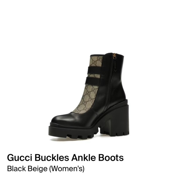 Gucci Authentic brand new - Buckles Anckle Boots comes with 2 Dust Bags and Box - Picture 4 of 4